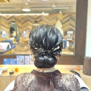 ミディアム ヘアアレンジ 🎀ささき そな🎀 カットモデル/ヘアメのヘアスタイル