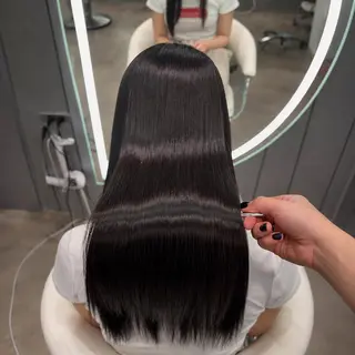 ロング ヘアアレンジ 大宮縮毛矯正💖韓国 レイヤー✂️櫻井のヘアスタイル