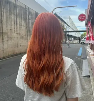 ロング 神田 姫奈|郡山 |透明感カラー🖤のヘアスタイル