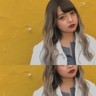 セミロング カラー ヘアアレンジ BREK 袋井店のヘアスタイル