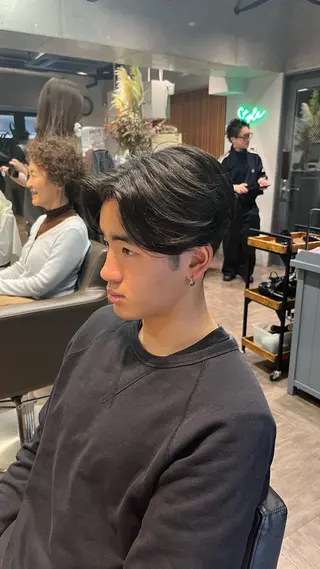メンズ メンズカット パーマ飯野友喜のヘアスタイル
