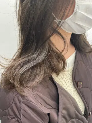セミロング カラー 大人ボブと似合 わせカラー/馬場 翼のヘアスタイル