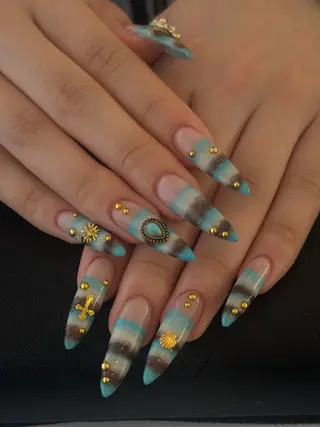 ネイル なぽ ❤︎長さだし / 韓国nailのネイルデザイン