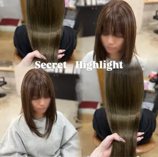 セミロング 宮崎 稚世のヘアスタイル