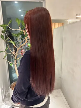 ロング カラー aoi /one color/艶髪のヘアスタイル