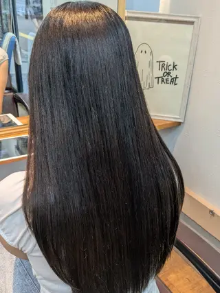 ロング 髪質改善&白髪ぼかし カラー♡店長みやけ♡のヘアスタイル