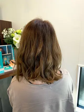 ミディアム HairDesign JAMのヘアスタイル