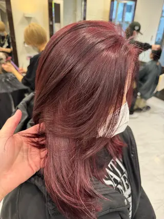 セミロング カラー ヘアアレンジ 目黒 碧人のヘアスタイル