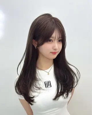 セミロング カラー 🤍ベージュ×艶髪 🤍Ryuta🤍のヘアスタイル