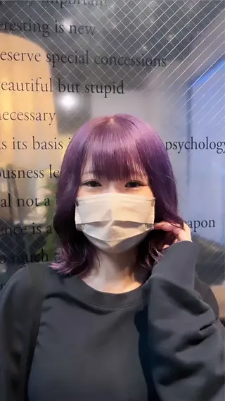 ショート うらら/ブリーチ/ 博多/透明感カラーのヘアスタイル