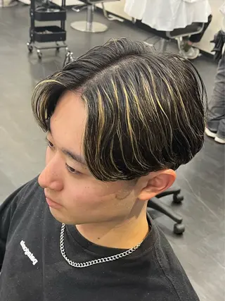 ミディアム 韓国パーマ 美容師 和田爽良のヘアスタイル