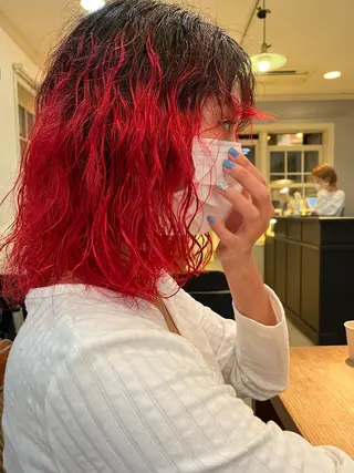 ミディアム カラー eri kinjoのヘアスタイル