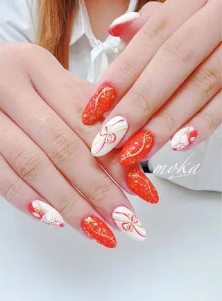 ネイル 胡蝶蘭レディースサロ ンNailMOKAのネイルデザイン