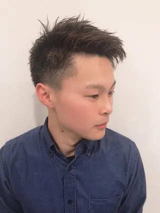 ショート カラー パーマ ヘアアレンジ メンズ ちこ .のヘアスタイル