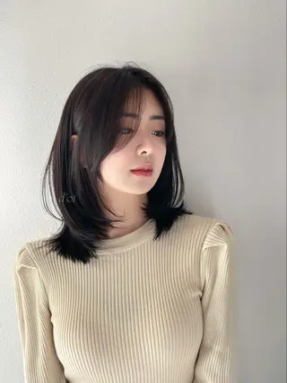 ミディアム Nakajima Eijiのヘアスタイル