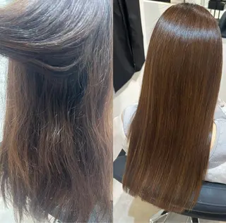 セミロング Emuest心斎橋 SAKIのヘアスタイル