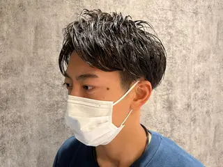 パーマ ✂︎ショート、メンズ ✂︎寺田正希のヘアスタイル