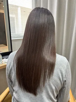ロング カラー パーマ 🤍美髪縮毛/髪質 改善/池上夏凜🤍のヘアスタイル