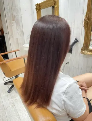 セミロング re view 横山瑞稀のヘアスタイル