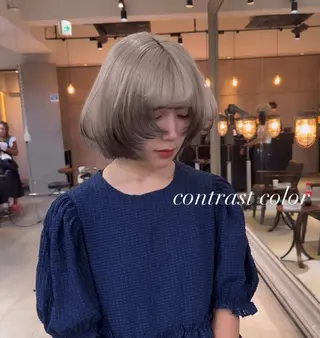 ミディアム カラー 💜ハイトーン💛 マジカルかいちゃんのヘアスタイル