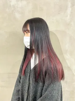 ロング カラー ハッシュカット/ハイ トーン/HIROKIのヘアスタイル