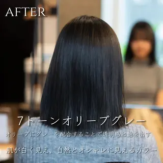 カラー ウルフ/レイヤー/ ブリーチカラーのヘアスタイル