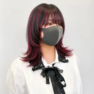 ミディアム カラー 癖戻りなし縮毛矯正× 髪質改善✂︎戸祭　伶のヘアスタイル