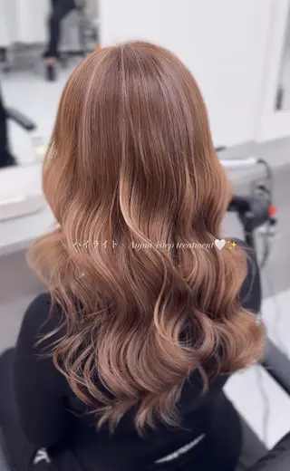 ロング カラー レイヤー透明感カラー ブリーチ🎀オトハのヘアスタイル
