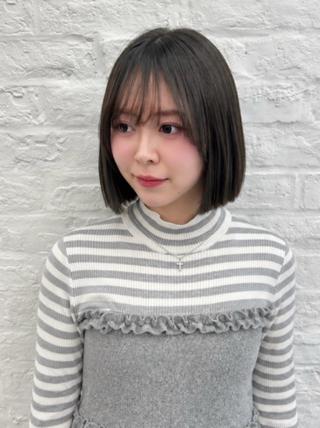 ショート 韓国ヘア🇰🇷／ 艶カラー鈴木萌愛🩶のヘアスタイル