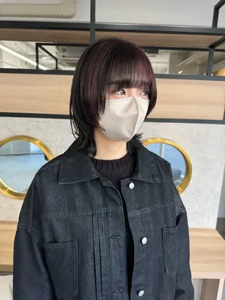 ミディアム カラー 千葉 佑月のヘアスタイル