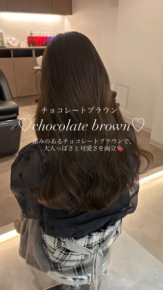セミロング カラー レイヤーカット🎀× 韓国風🇰🇷正源のヘアスタイル
