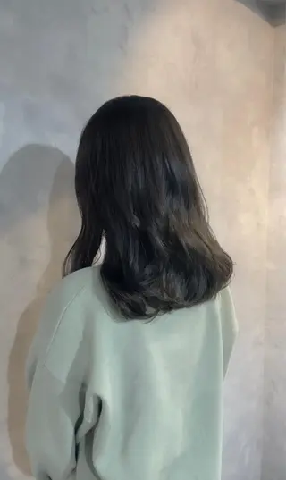 ミディアム ショートヘア 縮毛矯正/福田梢のヘアスタイル
