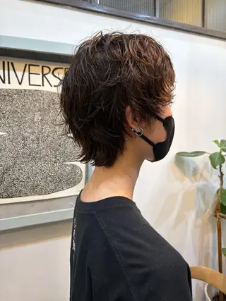 ショート パーマ 無料カット/ 癖毛風パーマ/凜のヘアスタイル