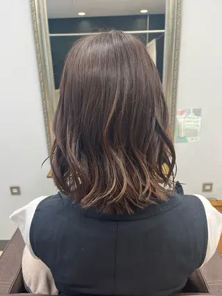 ミディアム カラー 産休の為お休みです! 小島凜のヘアスタイル