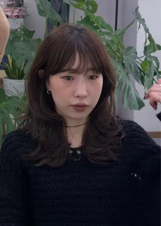 セミロング 大村 日向子のヘアスタイル