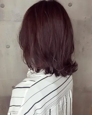 ミディアム カラー 田室 和幸 河原町のヘアスタイル