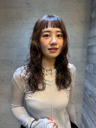 ロング 横地 凌のヘアスタイル