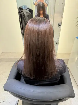 セミロング パーマ 平田七海 心斎橋のヘアスタイル