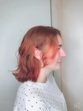 ミディアム カラー デザインカラー🎨 下北沢 / 磯部のヘアスタイル