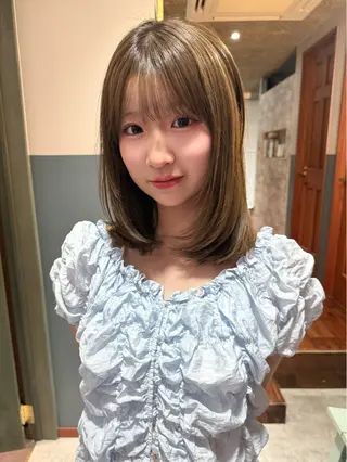 ミディアム カラー mai / linoah˚✧のヘアスタイル