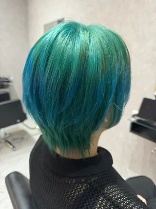 ショート カラー 韓国ヘアー🦄ྀི オタク美容師🌈山本のヘアスタイル