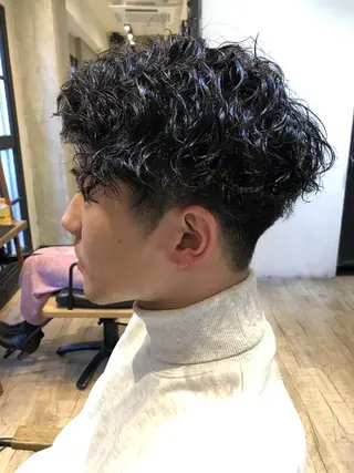 ショート パーマ メンズ メンズ特化 TAKE高崎のヘアスタイル