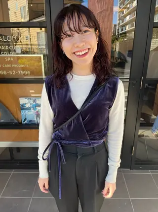 セミロング 浪 一平のヘアスタイル