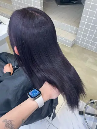 カラー ヘアアレンジ 🖤艶髪／髪質改善 横浜美容室／ゆりのヘアスタイル