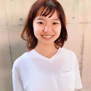 ミディアム カラー 中川 竜誠のヘアスタイル