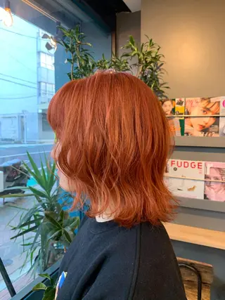 ミディアム カラー ヘアアレンジ Loa misakiのヘアスタイル