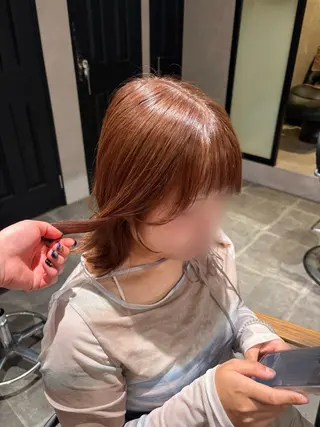 ミディアム カラー Lafith ミネオアリサのヘアスタイル