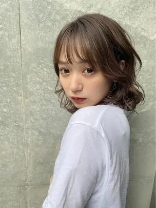 ショート カラー ヘアアレンジ 銀座メンズ専門🖤 叶奈々のヘアスタイル