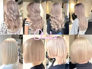 ロング カラー 渋谷🤍ブリーチ エクステ🤍アミルのヘアスタイル