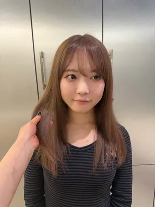 ロング 松本 葉南のヘアスタイル